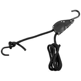 ROPE - 4 mm - 2 m - RATCHET TIE DOWN - BLACK - MFH