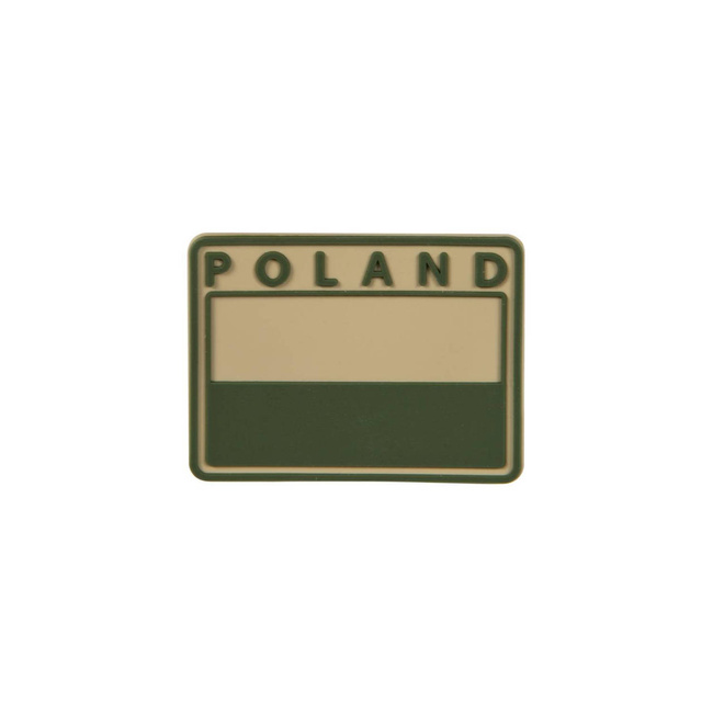 Tapasz, embléma zászló LENGYELORSZÁG - Velcro patch - (2 darab) - PVC - Khaki