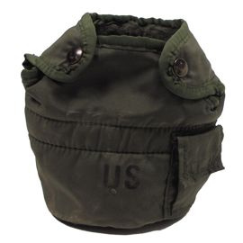 US bottle cover, od green, 1 qt., used