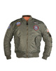 OD MA1® KIDS FLIGHT Bomber JACKET W. PATCHES