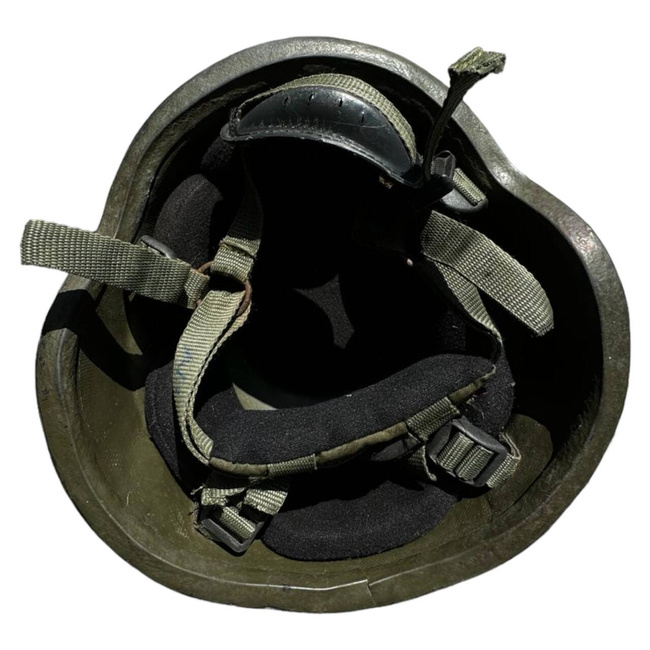 Ballisztikus sisak - Román Hadsereg katonai surplus - Olíva zöld - Dekoráció