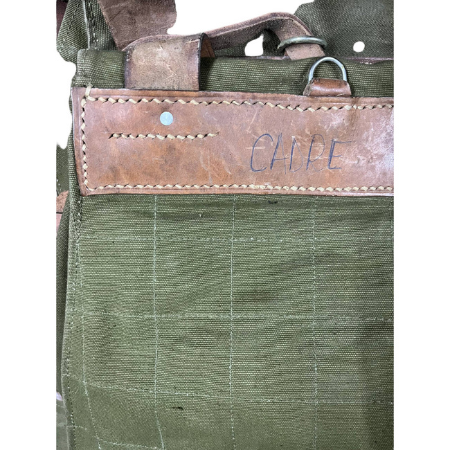 Military Olive Romanian Retro Rucksack - RSR Romanian army - OD Green - In good condition