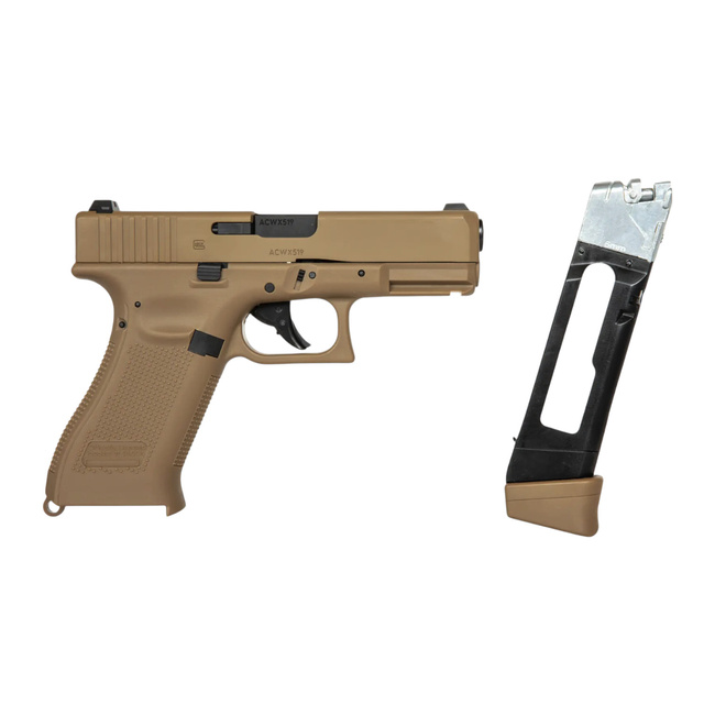 REPLIKA PISZTOLY - GBB GLOCK 19X CO2 - COYOTE BARNA