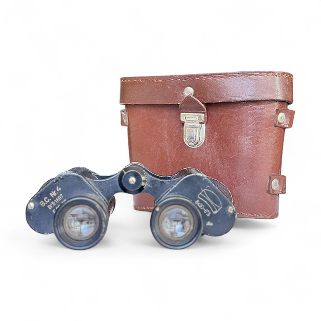 Vintage katonai távcső eredeti tokkal - I.O.R. 8x30 - B.C.N. 4 - Surplus Román hadsereg - Hidegháború - Használtan