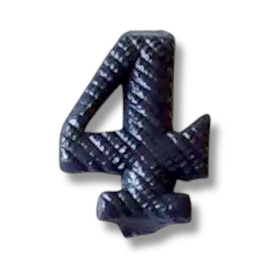 Fém Szám - 4 - Sötétkék - Magyar Hadsereg Katonai Surplus - Mint új