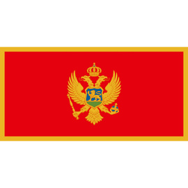 ZÁSZLÓ - 90 x 150 CM - MONTENEGRO - ÚJ