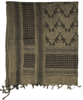 Shemagh sál - od/fekete