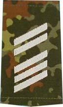 EMBLÉMA - GERMAN ARMY FLECKTARN CAMO/SILVER SHOULDER LOOPS ´OBERSTABSGEFREITER´