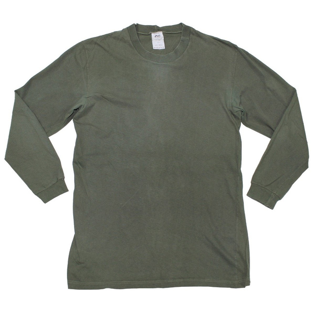 CZ/SK LONGSLEEVE UNDERSHIRT - OD GREEN - MILITARY SURPLUS - USED