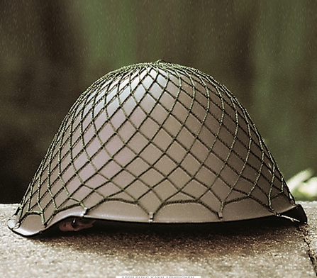 East German Helmet W.net Cover Used Deco