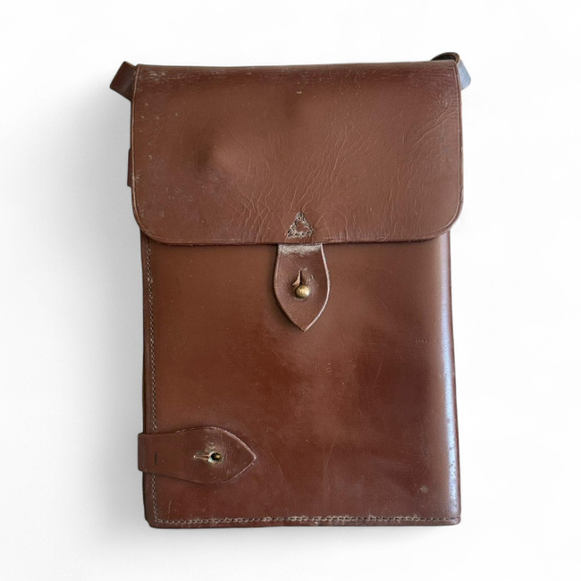 Bortérkép Táska - Katonai Porthart RSR Korszak - Tiszt - Román Hadsereg Katonai Felesleg - Barna - Újszerű