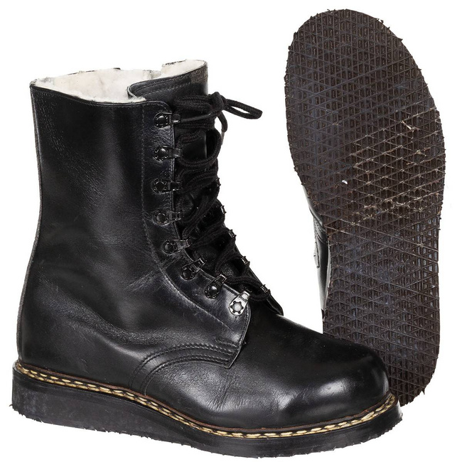 BW TÉLI REPÜLÉSI CSIZMA - BÁRÁNYBŐR - KATONAI TÖBBLET - HASZNÁLT