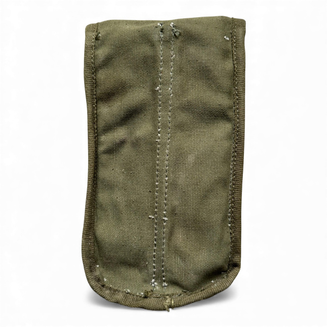 AK-47 Dual Magazine Pouch - Cordura - Romanian Army Military Surplus - Olive Green - In Good Condition
