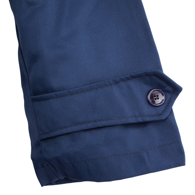 VÍZÁLLÓ TRENCH KABÁT - ROMÁN HADSEREG KATONAI FELESLEG - MINT ÚJ - SÖTÉTKÉK