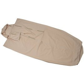 Sleeping bag liner, khaki color - British Army Military Surplus - Used