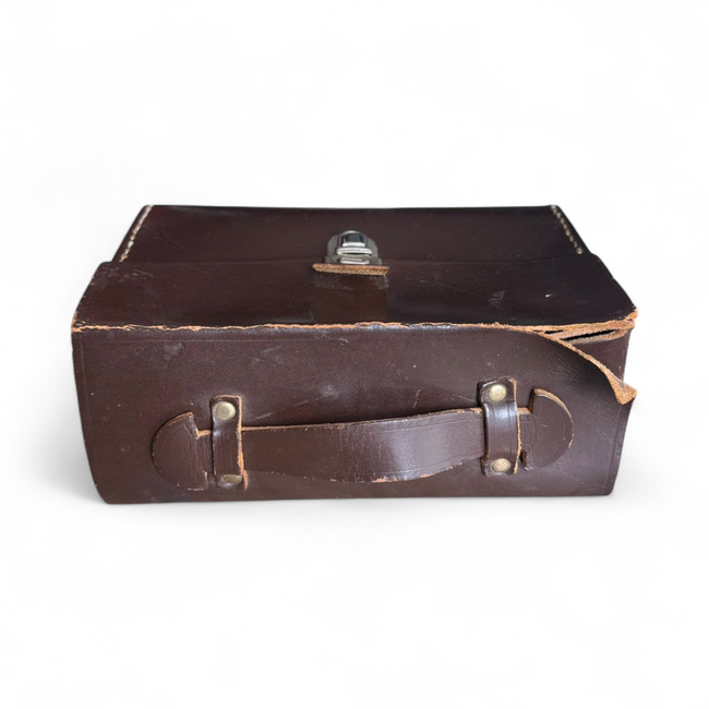 Leather document bag - Romanian Army Military Surplus - Used