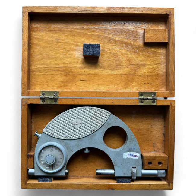 KÜLSŐ KATONAI MECHANIKUS MIKROMÉTER - ROMÁN HADSEREG KATONAI FELESLEG - JÓ ÁLLAPOTBAN - KISEBB VÁLTOZAT