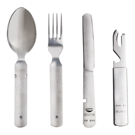 COMPACT FIELD CUTLERY SET - STAINLESS STEEL