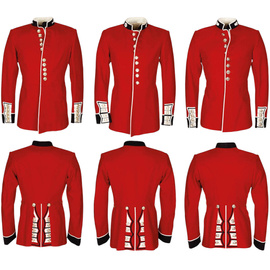 TUNIC WITHOUT EPAULETS - BRITISH ARMY MILITARY SURPLUS - RED - USED