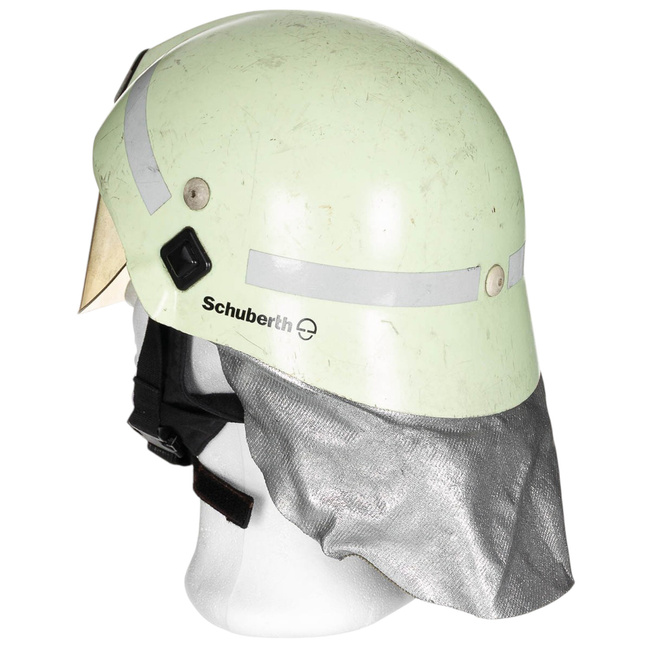 FIREFIGHTER HELMET - SCHUBERTH -  GERMAN ARMY MILITARY SURPLUS - USED