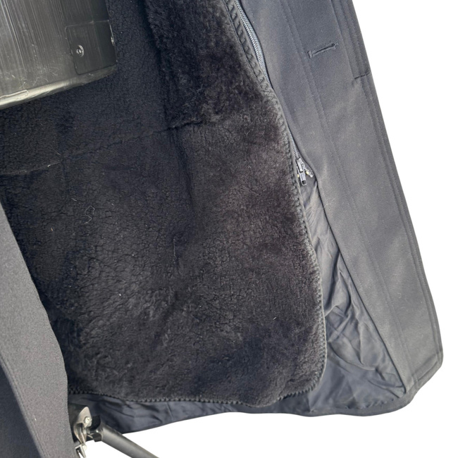 TISZT KATONAI HOSZU GABONA KABAT - VINTAGE, 1980-AS ÉVEK - BOLGÁR HADSEREGI HADIANCI - FEKETE - JÓ ÁLLAPOTBAN