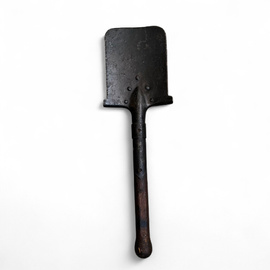 FIXED TRENCH SHOVEL - GERMAN MODEL WWI-WWII - MODEL 2 - ROMANIAN ARMY MILITARY SURPLUS - IN GOOD CONDITION