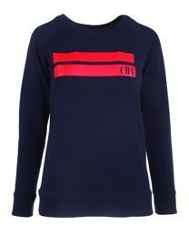 Női kék pulóver, Stripes Edition - Double Red