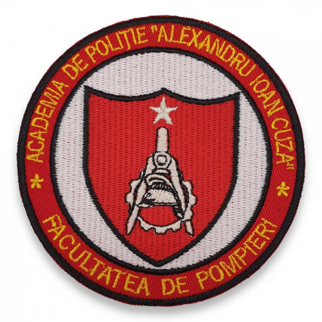 Emblema Facultatea de Pompieri IGSU cu aplicare Velcro (cu scai)