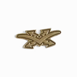 2 db Rangjelvény - Légvédelmi Tüzér / Légvédelmi Ágyús - Magyar Honvédség Katonai Felesleg - Ezüstszínű - Újszerű