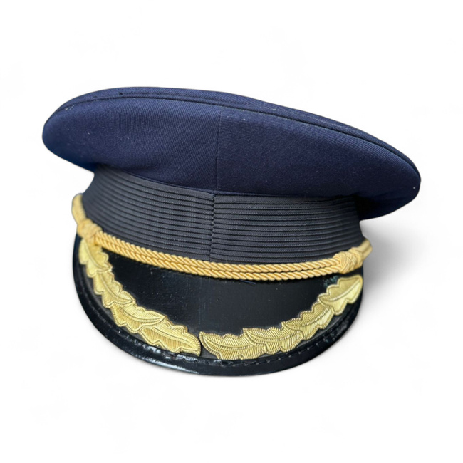 Tiszt sapka - Román hadsereg katonai felesleg RSR időszak - Kék - Újszerű