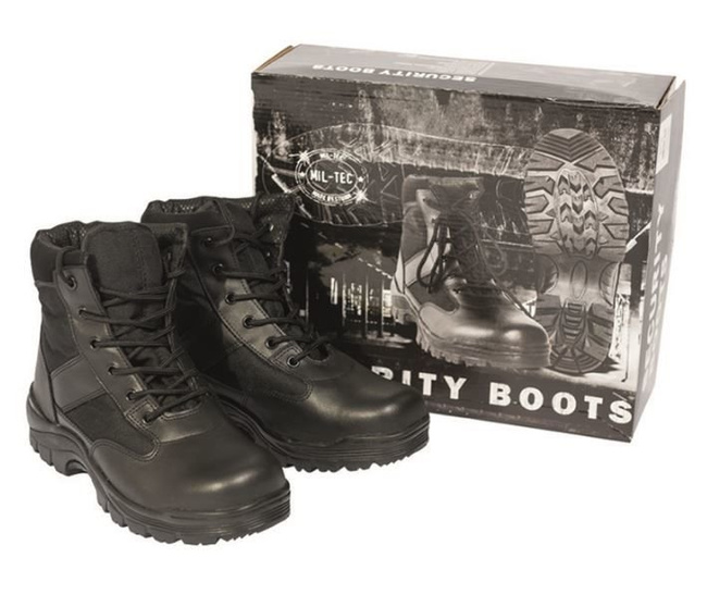 BLACK SECURITY LOW BOOTS