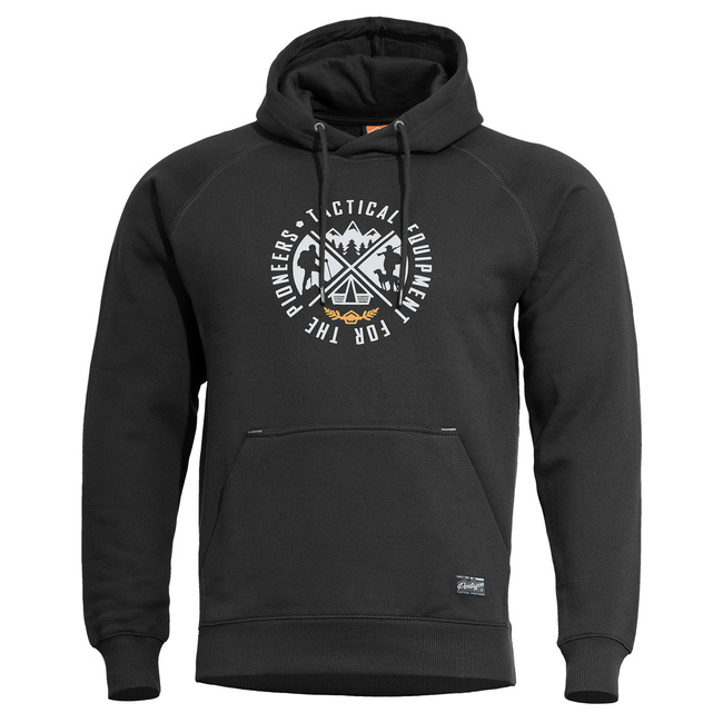 SWEATER WITH HOOD - "PHAETON PIONEERS" - PENTAGON® - BLACK