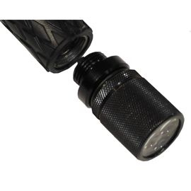 Gumibot fény, 3 LED fehér, fekete