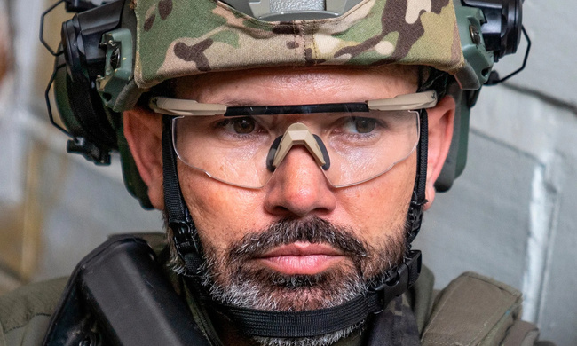 BALLISTIC SUNGLASSES - SABER ADVANCED - WILEY X - GREY/CLEAR/LIGHT RUST - Frame Matte Tan 