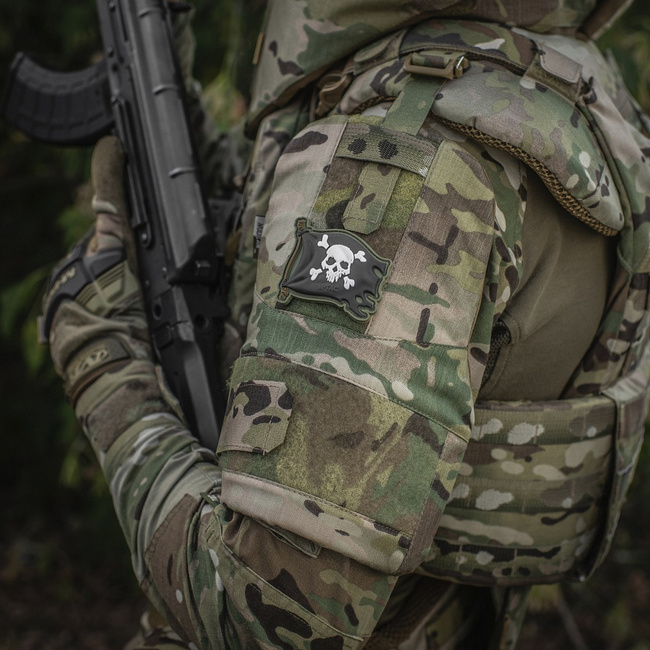 JELVÉNY JOLLY ROGER PVC - OLIV/FEKETE - M-TAC