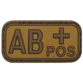 3D VELCRO PATCH - 5 x 2.5 CM - MFH® - BARNA/KHAKI - VÉRCSOPORT "AB POS"