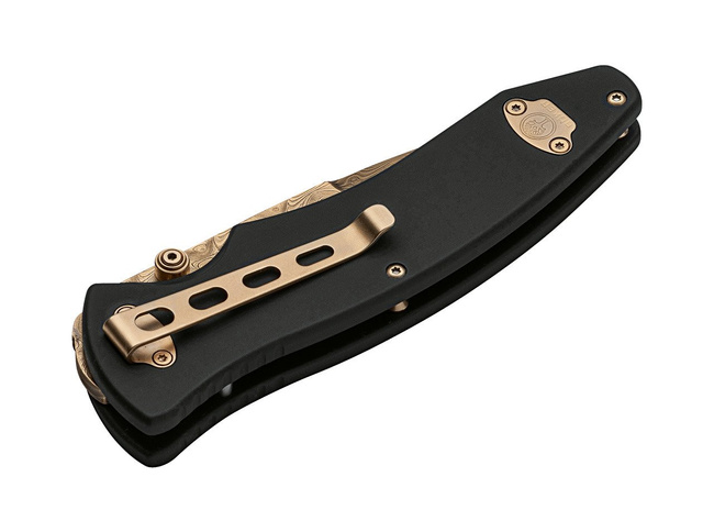 Böker Manufaktur Solingen Tirpitz-Damascus Gold pocket knife