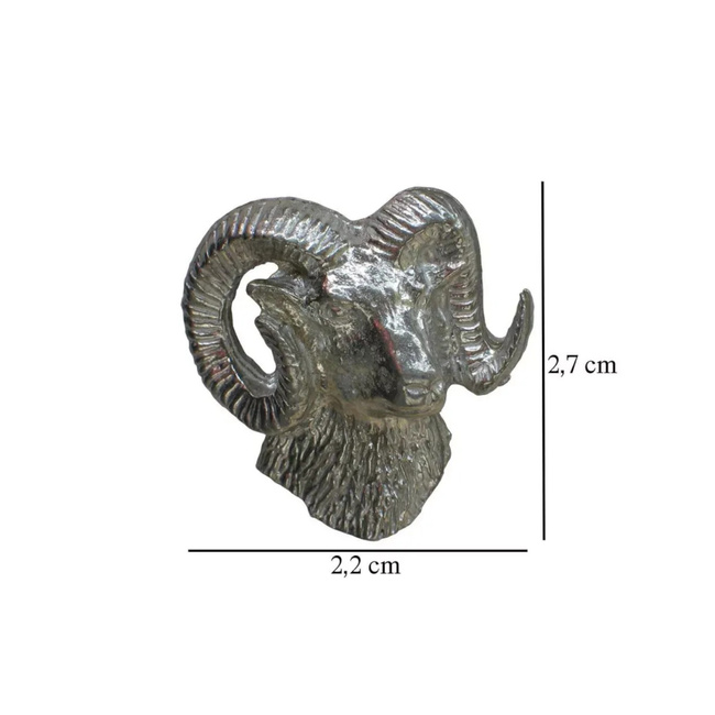 Hunting Hat Pin - Mouflon - Silver