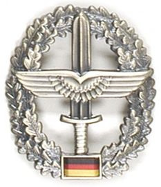 JELVÉNY GENUINE GERMAN ARMY METAL BERET BADGE ´HEERESFLIEGER´