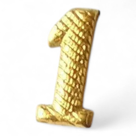 Fém Szám - 1 - Arany - Magyar Hadsereg Katonai Surplus - Mint új