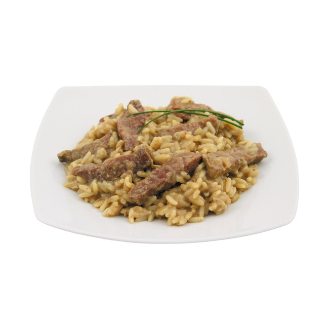MARHAHÚS-VAGDALT ÉS RIZS KONZERV - 400 G - ELTARTHATÓSÁGI IDŐ 10 ÉV - MFH®