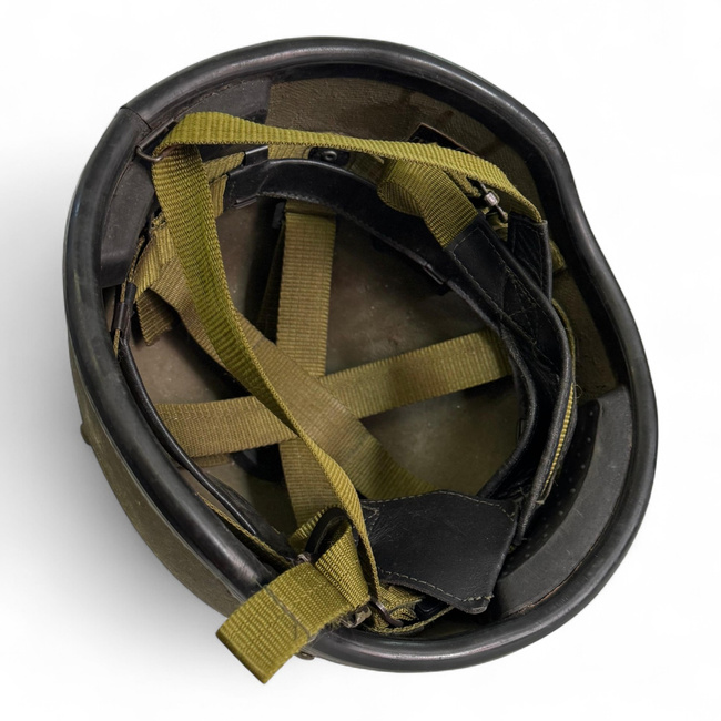 Ballistic Helmet - Military Surplus Romanian Armed Forces - Olive Green - Used / Deco