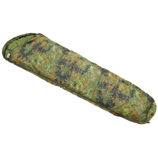 MUMMY SLEEPING BAG - 2-LAYER FILLING - FOX OUTDOOR - BW CAMO