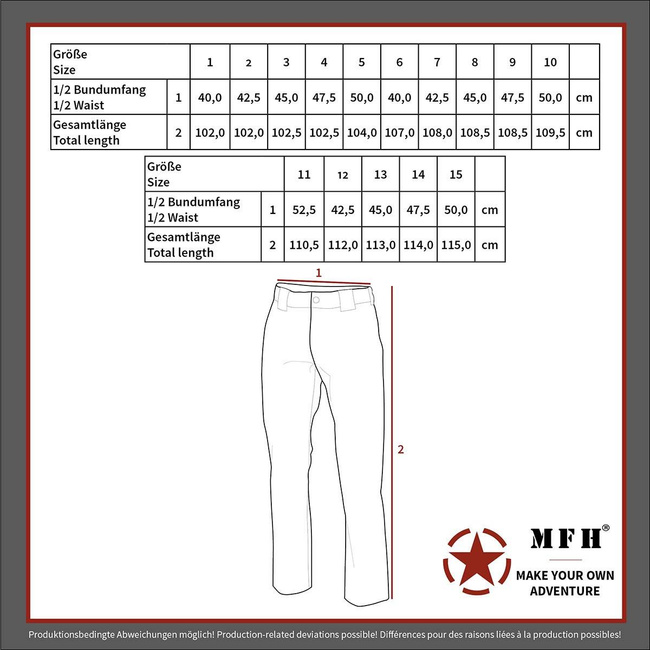MFH® BW MOLESKIN PANTS - OD GREEN