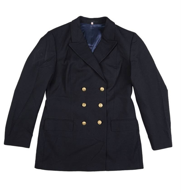 Német kék gab. használt sötétkék kabát női katona