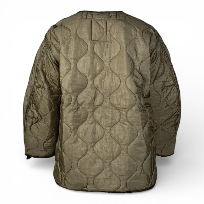 Nylon Liner for M65 Parka Jacket - US Army Military Surplus - Olive Green - Like New