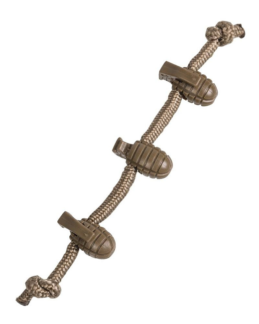 CORD STOPPER WITH METAL SPRING - "PINEAPPLE" - SET OF 10 PIECES - Mil-Tec® - COYOTE