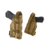 AMBIDEXTROUS PISTOL HOLSTER PLUS - DEFCON 5 - COYOTE TAN