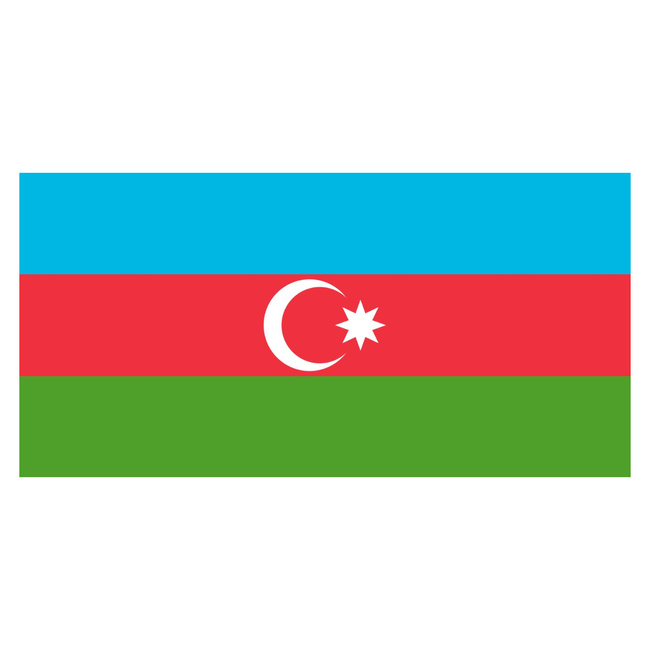 FLAG - 90 x 150 CM - AZERBAIDJAN - NEW