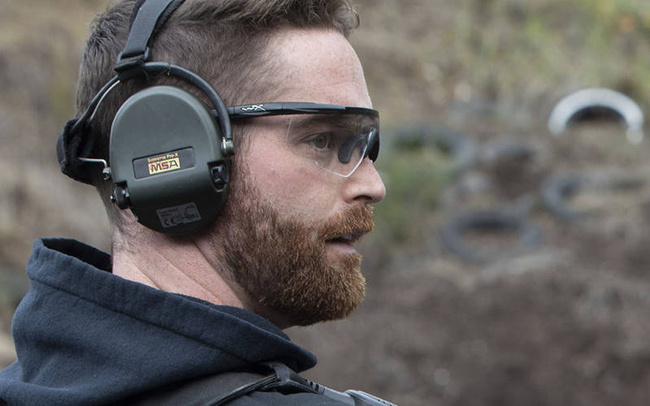 BALLISTIC SUNGLASSES - SABER ADVANCED - WILEY X - GREY/ CLEAR/ LIGHT RUST - Black frame 